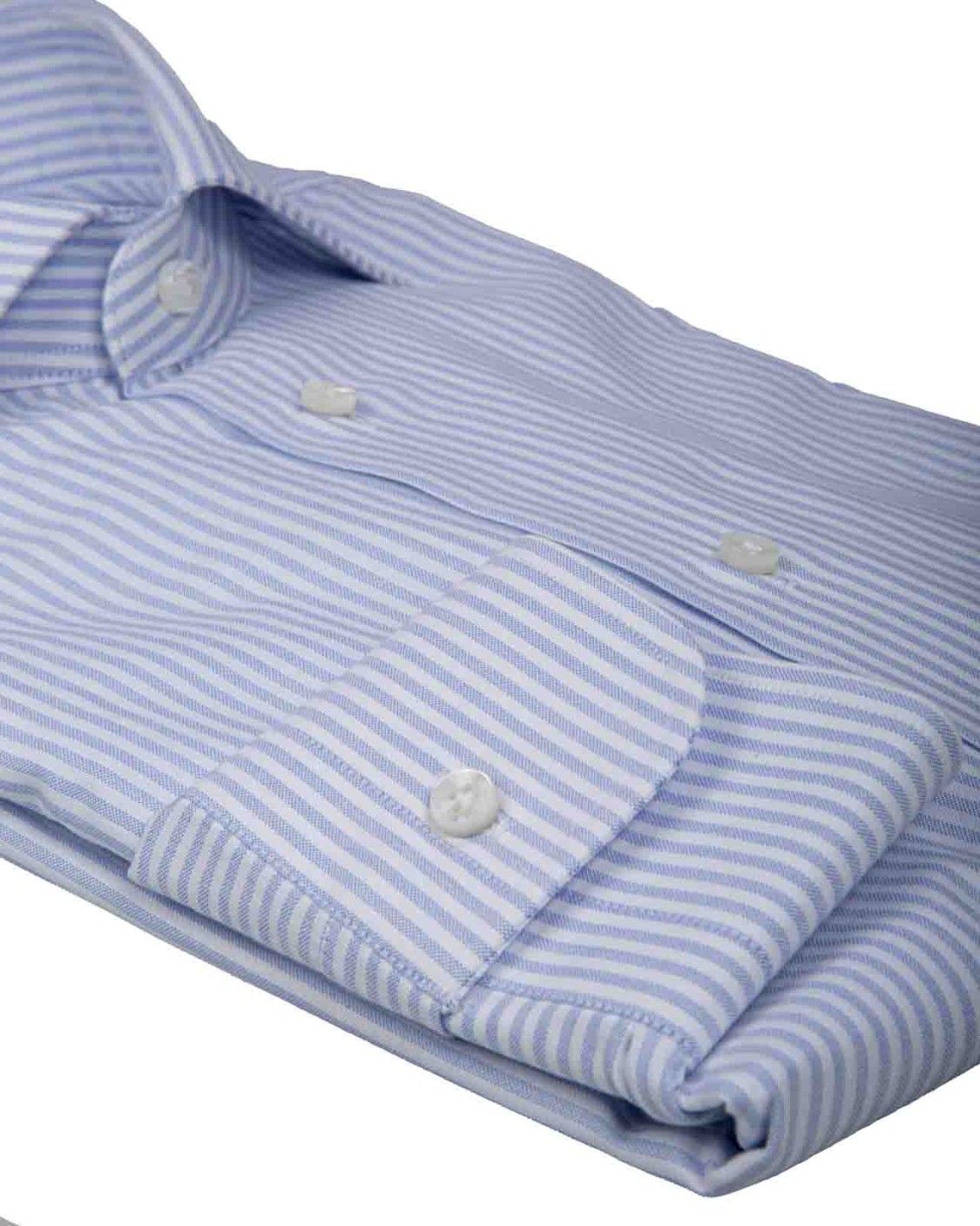 shop BARBA  Camicia: Barba camicia a righe in cotone.
Colletto all'italiana.
Maniche lunghe.
Abbottonatura centrale.
Vestibilità regolare.
Composizione: 100% Cotone.
Fabbricata in Italia.. 36080 2-B BLU RIGA number 1709679